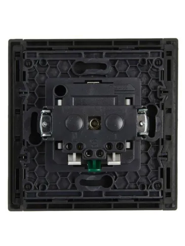 Розетка СП FORTE&PIANO FP313 16А с заземл. защ. шторки безвинт. крепл. сер. IEK FP-R14-16-1-K03 фото 3