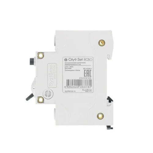 Выключатель автоматический дифференциального тока 2п (1P+N) C 25А 10мА тип A 4.5кА City9 Set 230В SE C9D51625 фото 8