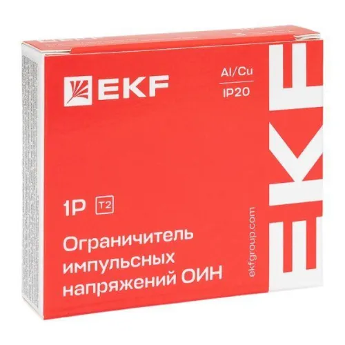 Ограничитель импульсных напряжений ОИН 1Р In=5kA Un=275B Imax=12.5kA EKF opv-oin фото 2