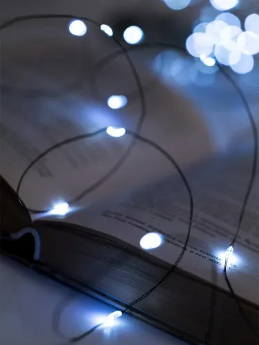 Гирлянда "Роса" DC-G06-120W 120 microLED 12.1м. 8реж. 3хAA бел. ФАZА 5059627 фото 2