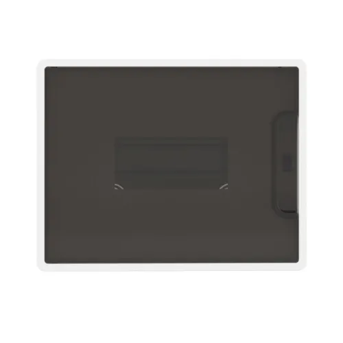 Щиток встраиваемый 8мод. IP41 с тонированной дверцей с 2 шинами PEN на 6 и 8 отверст. бел. DKC F08B1WD фото 5