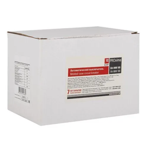 Выключатель автоматический 3п 100/63А 50кА ВА-99М PROxima электр. расцеп. EKF mccb99-100-63me фото 2
