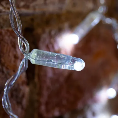 Гирлянда светодиодная "Светодиодный Дождь" 2х1.5м 192LED бел. 12Вт 230В IP65 постоян. свечение провод прозр. Neon-Night 235-305-6 фото 5