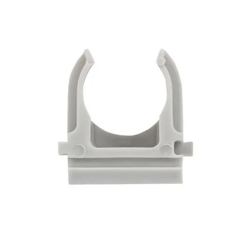 Держатель для труб (клипса) d20мм сер. (уп.100шт) Plast EKF derj-z-20n фото 3