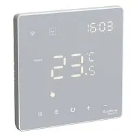 Термостат программируемый ArtGallery 16А с Wi-Fi для электрич. теплого пола моноблочный бел. SE GAL000138