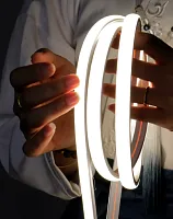 Лента светодиодная Neon MoonLight 12Вт/м 24В 4000К 12мм IP67 480LED/м (уп.5м) VARTON VLS-67-12-ML-12-480-40