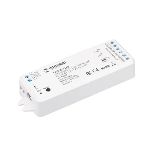 Контроллер SMART-SPI-302-82-RGBW-SUF 5-24В 8А TUYA Wi-Fi 2.4G IP20 пластик INTELLIGENT Arlight 046487
