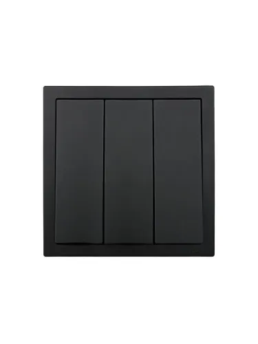 Выключатель 3-кл. СП ZIMA IP20 10А безвинт. зажим черн. бархат LEZARD 704-4288-109QC