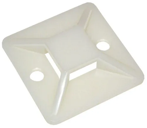 Площадка самокл. 20х20 под хомуты бел. (уп.20шт) IEK UHP30-20-020