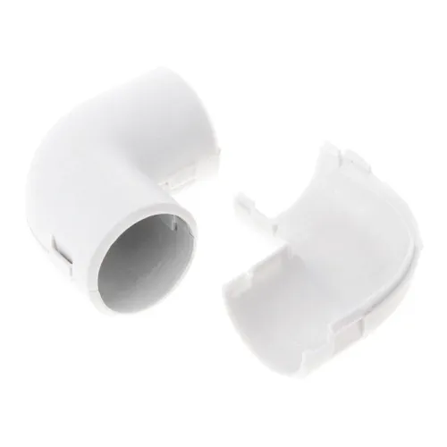 Соединитель угловой 90град. d20мм разборный бел. Промрукав PR13.02451