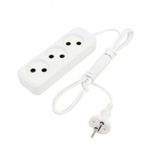 Удлинитель 3х3м без заземл. 6А IP20 ШВВП 2х0.75 бел. Rexant 11-8733 фото 2