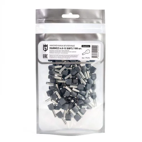 Наконечник штыревой НШВИ(2) 4.0-12 КВТ 79470 фото 2