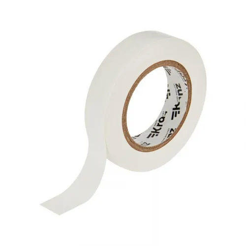 Изолента ПВХ 0.13х15мм 20м бел. (уп.10шт) Kranz KR-09-2601 фото 3