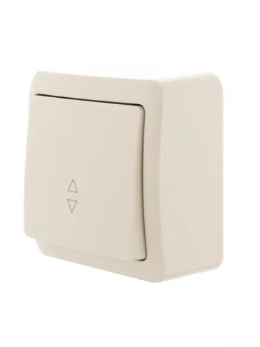 Переключатель проходной 1-кл. 1п ОП Viola 10А IP20 крем. LEZARD 751-0300-105 фото 4