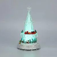 Фигура светодиодная "Новогодний поезд с мелодией" 30.5см RGB на подставке Neon-Night 513-025