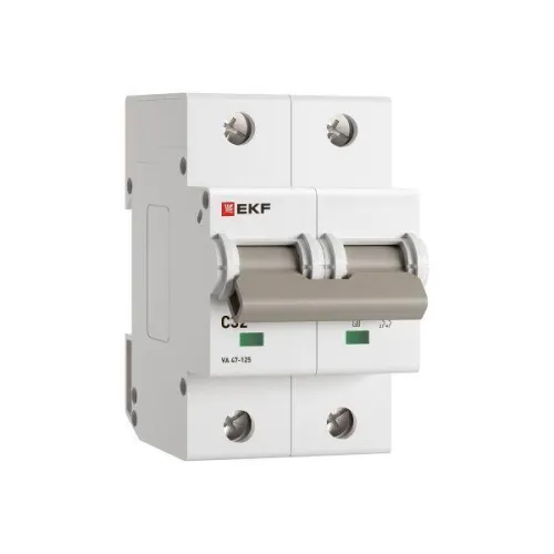 Выключатель автоматический 2п C 32А 15кА ВА 47-125 PROxima EKF mcb47125-2-32C фото 3