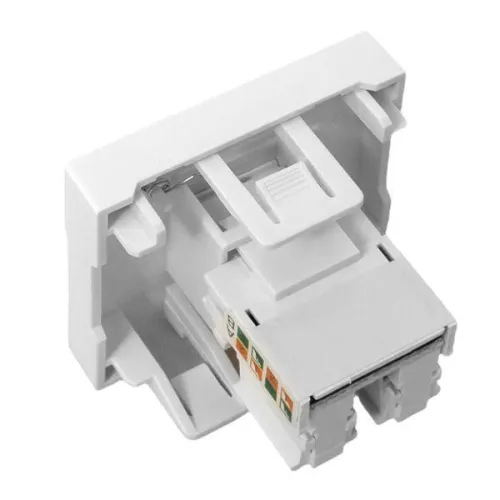 Розетка компьютерная 2мод. RJ45 кат.5E EKF E2MK015E-135-10 фото 9
