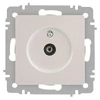 Розетка телевизионная одиночная TV СП Accent 6-301-06 IP20 перламутр. Intro Б0063613