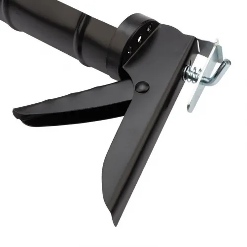 Пистолет для герметика 310 мл "полуоткрытый" круглый шток 7мм утолщенные стенки Rexant 12-7202 фото 3