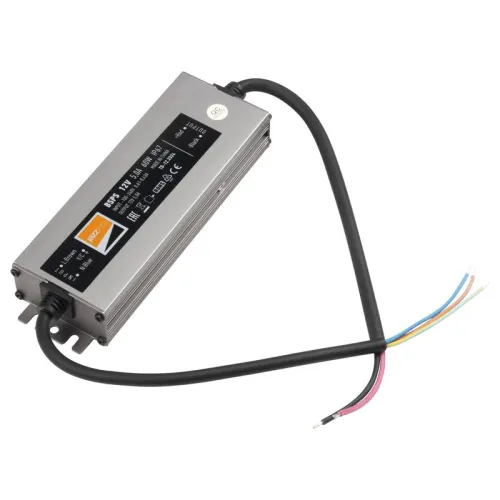 Блок питания для светодиодной ленты 60Вт 5А 12В IP67 BSPS влагозащ. метал. JazzWay 3329273A фото 7