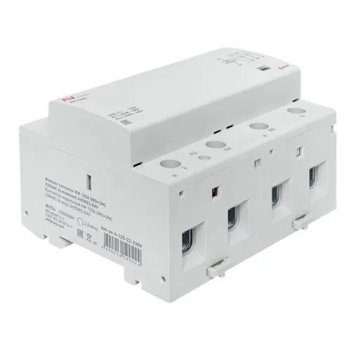 Контактор модульный КМ 125А 2NO+2NC 230В AC (6 мод.) AVERES EKF km-av-6-125-22-230V фото 9