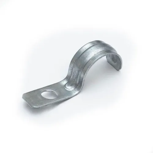 Скоба крепежная однолапковая усиленная противопожарная СМОУ d25-26мм метал. отв. d 6.5мм (уп.100шт) Промрукав PR13.02427