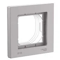 Рамка 1-пост. AtlasDesign Aqua IP44 алюм. SE ATN440301