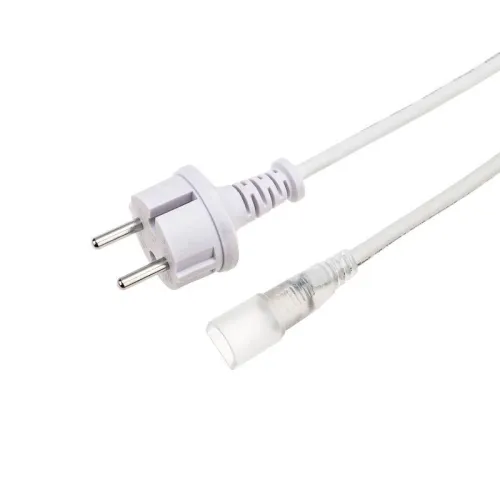 Набор установочный для Гибкого неона 16х16мм формы D (шнур питания каучук с диодным мостом и вилкой заглушка переходная муфта игла) 1.5м Neon-Night 134-501 фото 3