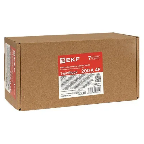 Рубильник 4п 200А без рукоятки управления TwinBlock EKF tb-s-200-4p фото 8