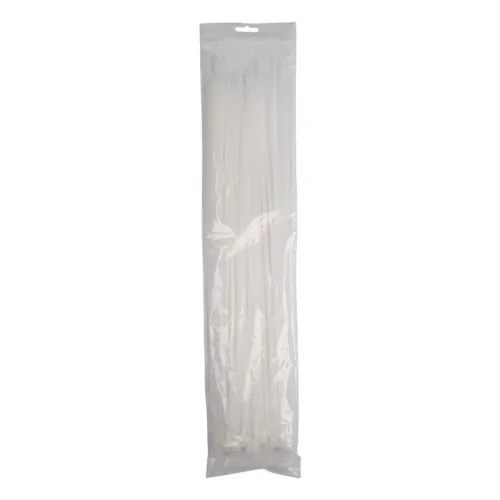 Хомут кабельный (стяжка) PCT 4.8х450-100WH 4.8х450 PA6.6 бел. (уп.100шт) JazzWay 5054127 фото 4