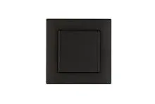 Розетка 1-м с крышкой Karea RIZZ STAR с заземл. дым. металлик Makel 88050029