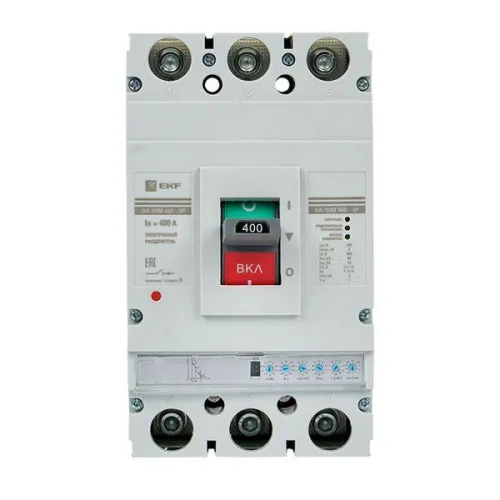 Выключатель автоматический 3п 400/400А 65кА ВА-99М PROxima электр. расцеп. EKF mccb99-400-400me фото 2
