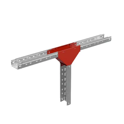 Отвод для лотка Т-образ. вертикал. вниз 100х50 "ПЛЮС" TDVplus50-100 INOX304 КМ PL6226 фото 2