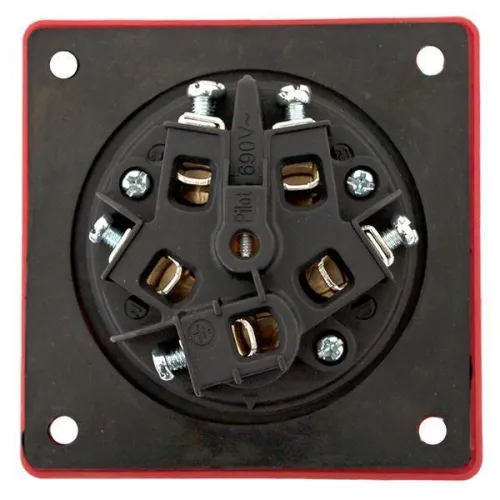 Розетка стационарная внутренняя 3352 3Р+РЕ+N 63А 380В IP67 PROxima EKF ps-3352-63-380 фото 7