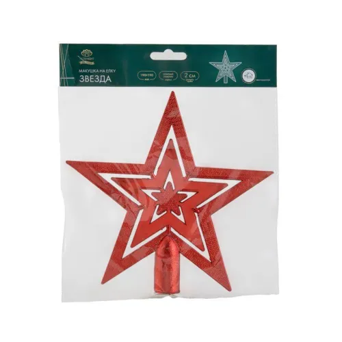 Фигура "Звезда" 20см IP20 на елку красн. Neon-Night 501-005 фото 4
