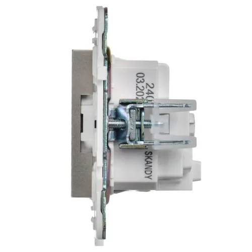 Розетка SKANDY 16А с заземл. без защ. шторок SK-R05Sh шампань IEK SK-R11-16-K37 фото 3