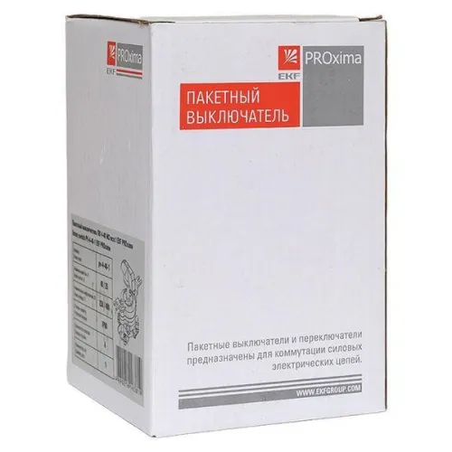 Выключатель пакетный 1-кл. 40А IP00 ПВ4-40 М3 исп.1 черн. EKF pv-4-40-1 фото 9