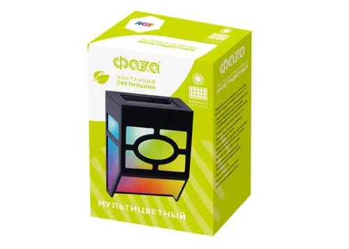 Светильник светодиодный на солнечной батарее SLR-W06-RGB настенный IP44 ФАZА 5040793 фото 2