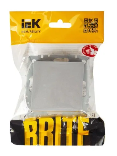 Выключатель проходной 1-кл. СП BRITE ВС10-1-6-БрА 10А механизм алюм. IEK BR-V12-0-10-K47 фото 6
