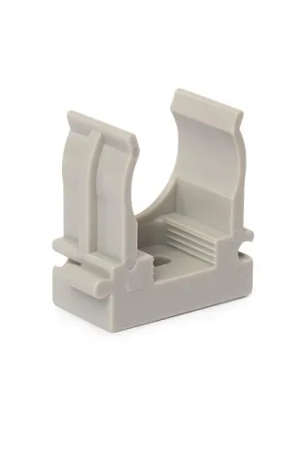 Держатель для труб (клипса) d16мм для монтажного пистолета пластик. RAL7035 OBO 6836301