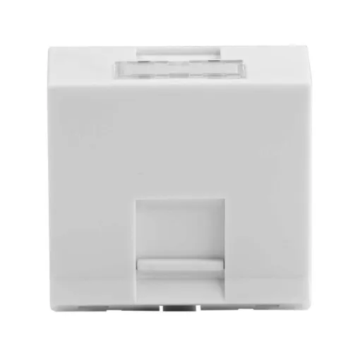 Вставка 45х45 для 1 модуля Keystone наклонная (аналог Mosaic) бел. DKC RNW451AWH