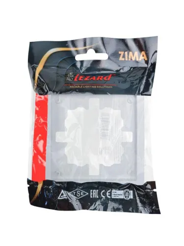 Рамка 1-мест. горизонт. ZIMA бел. LEZARD 704-0200-146 фото 4