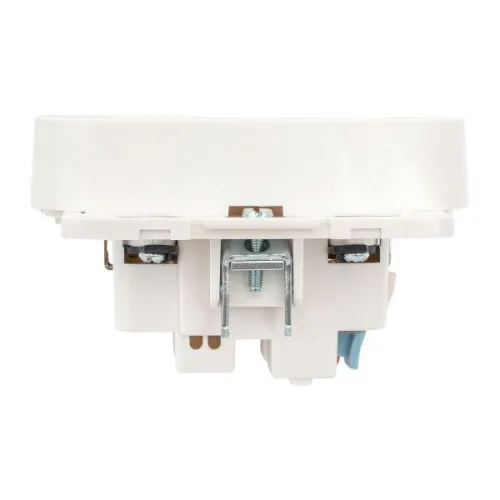 Розетка 2-м СП Стокгольм 16А IP20 с заземл. защ. шторки механизм бел. PROxima EKF EYR16-128-10 фото 5