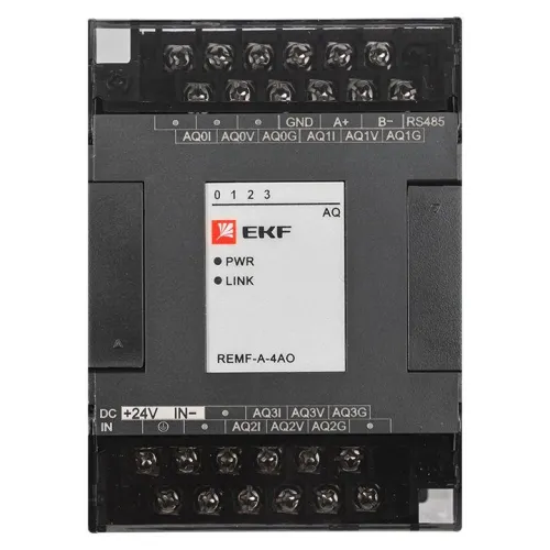 Модуль аналогового вывода REMF 4 PRO-Logic (без поверки) EKF REMF-A-4AO фото 2
