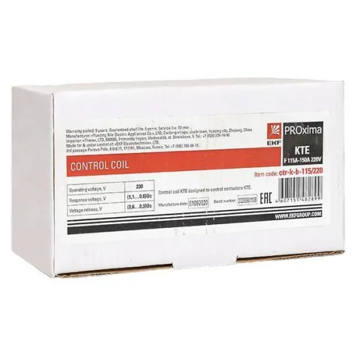 Катушка управления КТЭ F 115А 220В EKF ctr-k-b-115/220 фото 8