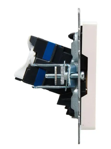 Розетка компьютерная СП RJ45 кат.6 BRITE РК11-БрЖ механизм жемчуж. IEK BR-K10-2-K36 фото 6