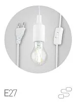 Светильник для растений FITO-Holder под лампу Е27 с проводом 1.5м и выключателем для фитоламп Эра Б0057286