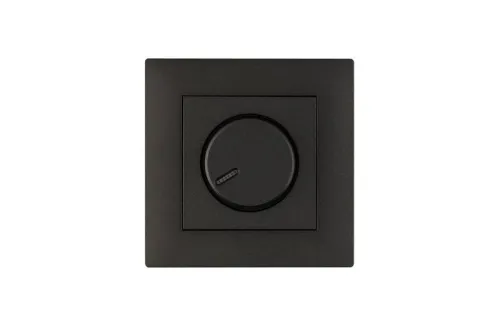 Розетка 1-м Karea RIZZ STAR без заземл. дым. металлик Makel 88050022