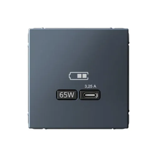 Розетка USB ArtGallery тип C 65Вт QC PD высокоскор. ЗУ механизм грифель SE GAL000727