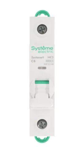 Выключатель автоматический 1п C 6А 6кА Systeme9 230В SE S9F22106 фото 5